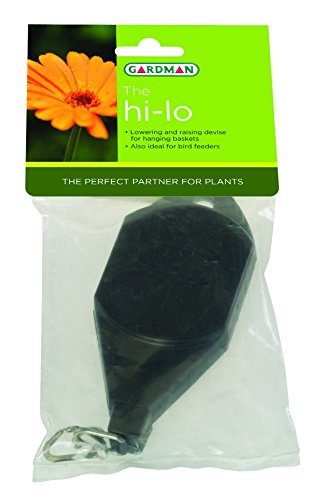 Gardman 02100 The Hi Lo Hanging Basket Adjuster, Multi-Colour, 11.5 x 2 x 26 cm, Black