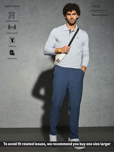 Image of TECHNOSPORT Men's Regular Fit Mid Rise Solid Plus Size Trackpants with Quick Dry, Anti Microbial, SPF50+ for Regular and Sports Use