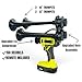 Impact Train Horn – Remote-Controlled, 150 dB, Cordless Drill Air Horn with Quad Metal Trumpets - Portable Air Horn