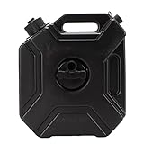 aqxreight 5L Fuel Tank, Shockproof Plastic Gas Tank with Locking Mounting Bracket, Universal for Motorcycle Car SUV ATV