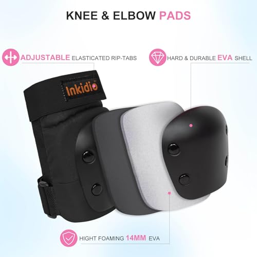 Kit de protección con rodilleras, coderas y muñequeras para patinaje y ciclismo 2