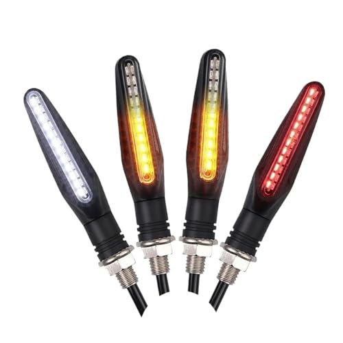 Clignotants de moto pour dirt bike feux LED ambre de signalisation 12V en rando