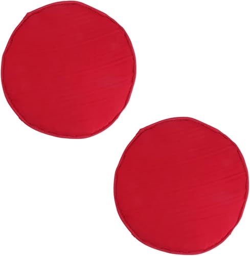Cojín redondo de esponja gruesa para silla de hogar, oficina, restaurante, diámetro rojo oscuro, cómodo y decorativo para sillas, sofá, coche,