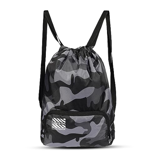Image of DIVULGE 18 Ltrs (43 Cms) Small Size Standard Backpack (Grey Drawstring 2.0 Multicolour)