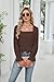 UNCOOYEE Blouses for Women Dressy Casual Work Going Out Eyelet Square Neck Puff Long Sleeve Embroidered Lace Crochet Boho Tops Trendy Fall Fashion 2025 Chocolate Medium