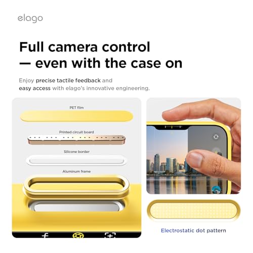 Image of elago Premium Magnetic Silicone Case for iPhone 17 Pro Max Yellow