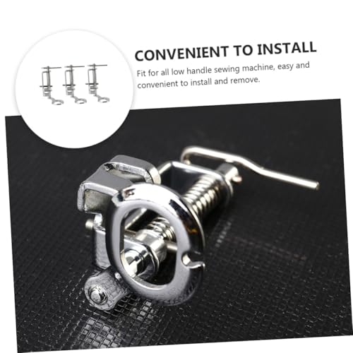 Juego 3 Piezas Pie Prensatelas Máquina de Coser Metal miniatura 7