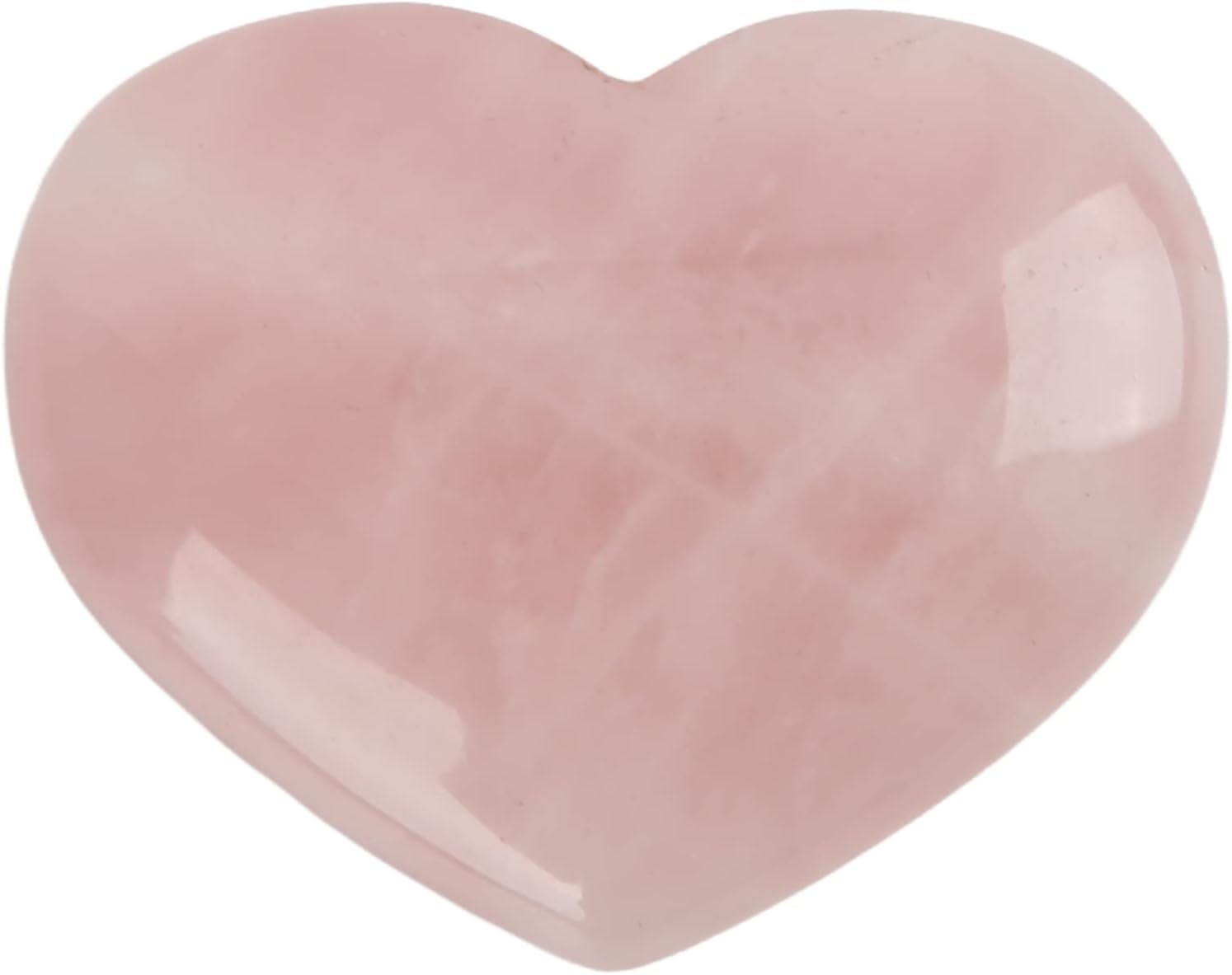 Cuarzo Rosa en Forma de Corazón Piedra de Cristal Alivio de la Ansiedad ...
