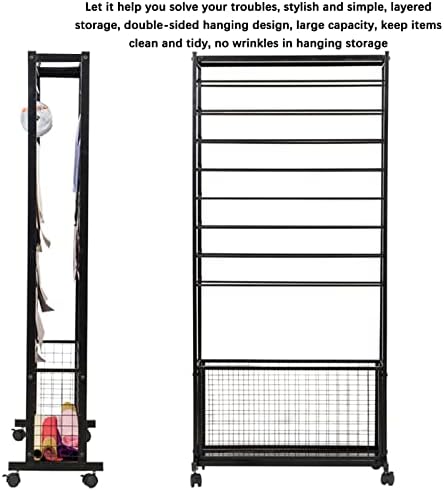 18-Layer Floor Standing Wrapping Paper & Ribbon Organizer - Multi-Functional Craft Display Stand for Gift Wrapping, Floral Shops & Retail Storage - Sleek Black ，White 67x32x150CM