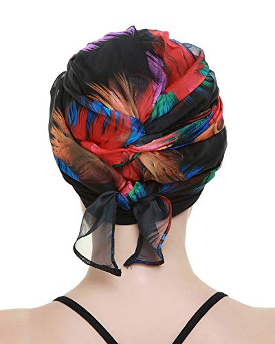 Chemo Scarf Headwear for Bald Head Women Cancer Viscose Rainbow