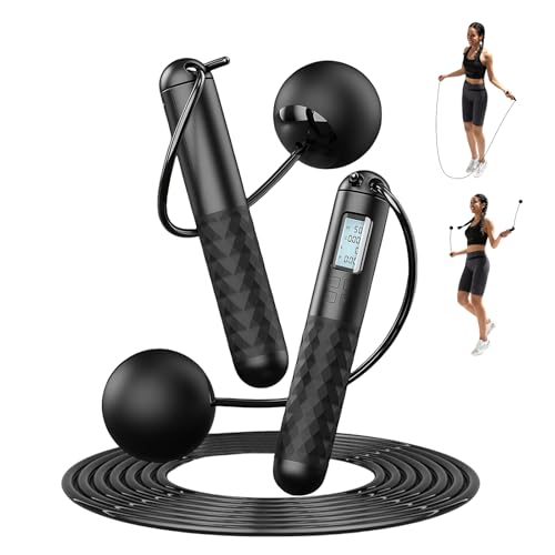 Flintronic Corde à Sauter Intelligente avec Compteur, Corde a Sauter sans Fil Réglable, Jump Rope...
