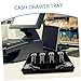 SHINEOFI Drawer Tray Cash Organizer for Retail Stores Supermarkets Coin Compartments Design for Efficient