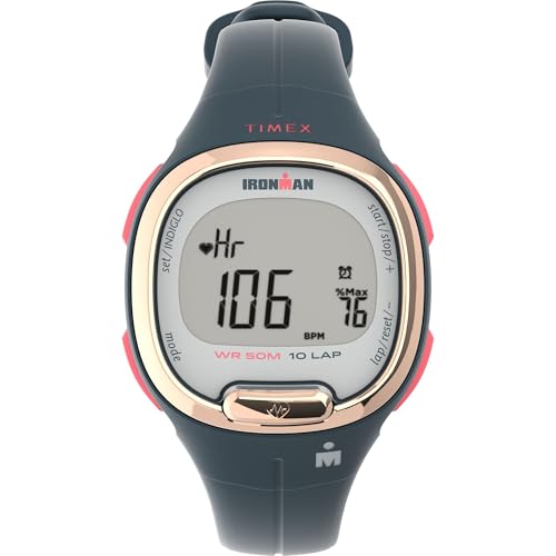 Montre Timex Ironman Triathlon Transit+ 33 mm bleu marine avec bracelet résine