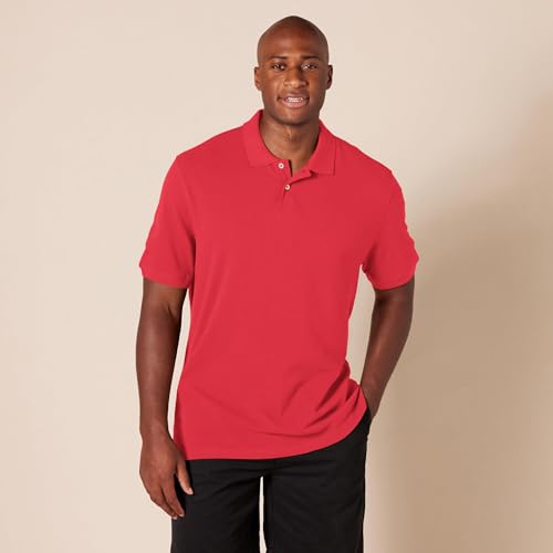 Image of Amazon Essentials Men's Slim-Fit Short-Sleeve Cotton Pique Polo Shirt