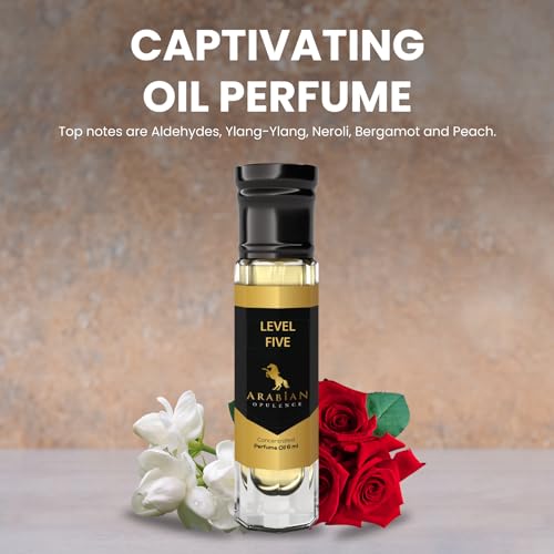 Arabian Opulence FR70 LEVEL FIVE Roll-on Perfume Oil | Concentrated Fragrance Body Oil | Long Lasting Oil Based Perfume for Women | Travel Size Alcohol-Free Soft Perfume Oil Bottle (6ml) - Image 4