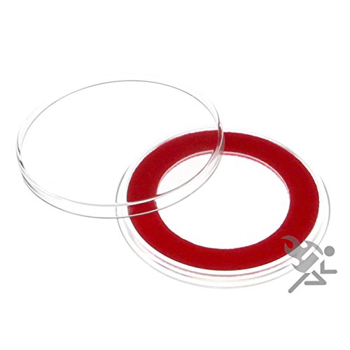 Capsulas Air-Tite 32mm Anillo Rojo para Monedas 1oz miniatura 1