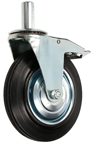 Roue d'échafaudage orientable 200 mm KOTARBAU en acier galvanisé premium
