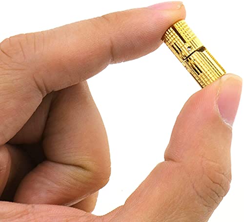 10Pack 10Mm Invisible Brass Barrel Hinges Hidden Concealed Furniture Hinges 180 Degree Opening Angle For Diy Jewelry Box Hand Craft #TOP7