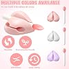 Soporte para brochas de labios de 3 piezas, aplicador de mascarilla de silicona con orificios y espátulas, organizador protector reutilizable para bálsamo labial Laneige, funda para espátula de maquillaje, blanco rosa morado 6