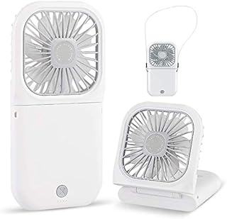 携帯扇風機 2020改良式 ハンズフリー ネッククーラー ミニ 首掛け ポータブル 冷風扇 コンパクト クーラー USB充電式 3段階風量調整 熱中症 暑さ対策