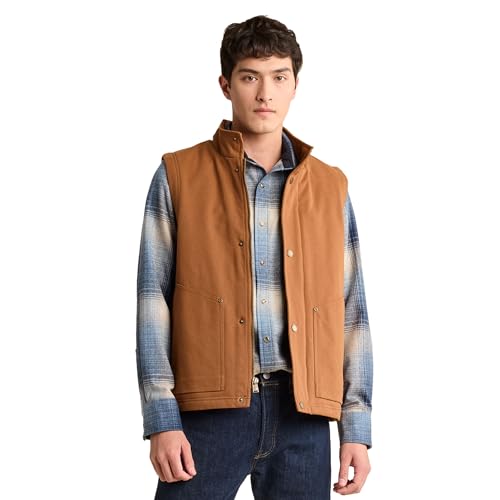 Pendleton Men’s Pine Grove Canvas Vest with Wool Blend Lining