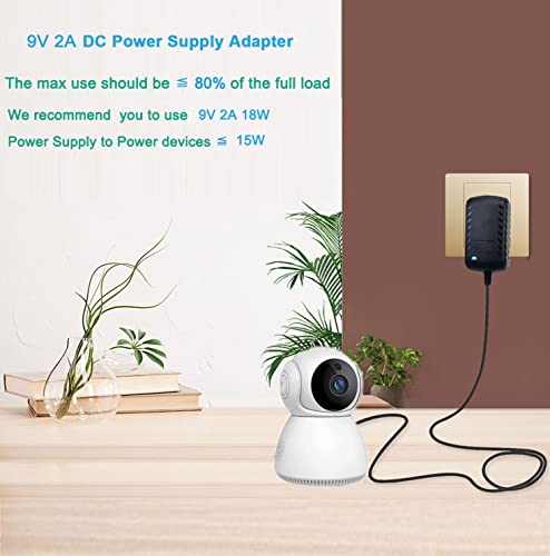 Mtytot 9V Dc 2A Power Supply 100-240V Ac To 9Volt Dc 2000Ma Switching Supply Power Adapter 5.5 X2.5Mm Us Plug Ac Adapter Transformer Wall Adapter #TOP6