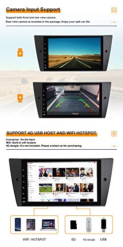 BOOYES pour BMW E90 E91 E92 E93 Android 12 autoradio stéréo GPS 9"Lecteur multimédia de Voiture Lecture Automatique de Voiture/TPMS/OBD/Dab/Lien Miroir - Image 6