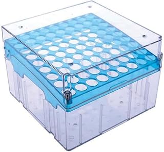 Argos Technologies Magne-Boxâ„¢ Magnetic Polycarbonate Cryo-Boxes, Tall 81-Place, Blue, 5 1/4 x 5 1/4 x 3 3/4