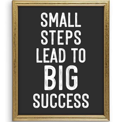 Amazon.com: Small Steps Lead to Big Success Art Print - 8x10 ...