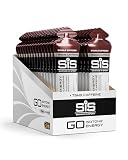Science in Sport GO Energy Gel + Koffein Gel 30 x 60ml Doppelter Espresso, Vegan - Gel mit 150mg Koffein & 22g Kohlenhydrate, Energie für Ausdauersportler