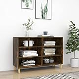 KGHFDVB Credenza in rovere affumicato, 103,5 x 35 x 70 cm, in legno