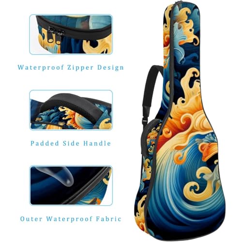 JRHEJTFZ Housse pour guitare acoustique de 1,9 cm d’épaisseur – Imperméable – Durable et élégant – Motif limace de mer, Multicolore., 42.9×16.9×4.7 in, Motif imprimé tendance - Les Beatles, Paul McCartney, John Lennon, RIngo Starr, George Harrison JRHEJTFZ Housse pour guitare acoustique de 1,9 cm d'épaisseur - Imperméable - Durable et élégant - Motif limace de mer, Multicolore., 42.9x16.9x4.7 in, Motif imprimé tendance – Image 5