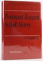 Provenance Research in Book History 0712303448 Book Cover