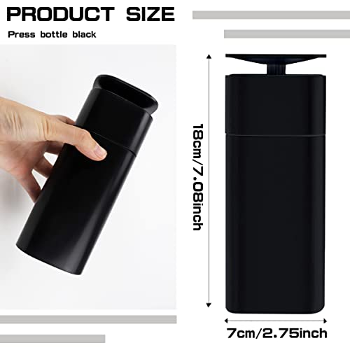 Image of Push Down Pump Liquid Dispenser, Lockable Pump Dispenser Bottle Travel Cosmetics Dispenser Soap Dispenser Liquid Pumping Empty Bottle for Body Wash and Makeup Remover