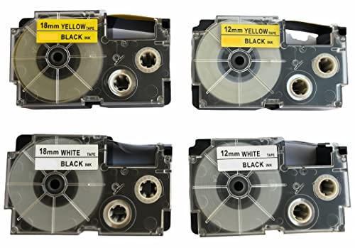 Image of LIVYU LIFE 18mm Label Printer Tape Compatible Label Tape Replacement for Casio KL-120, KL-60, KL-820, KL-7400, KL-G2, KL-HD1 Ez Label Maker, (Black Ink on White Tape -18 mm x 8m-1 Pcs), 1 Label