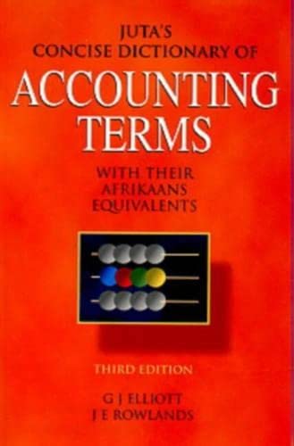 Juta's Concise Dictionary of Accounting Terms
