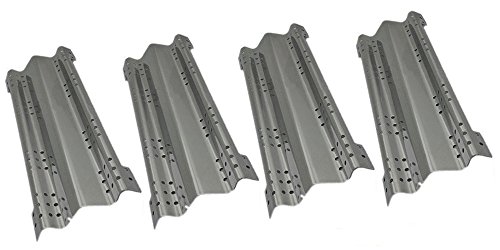 Hongso SPH511 (4-Pack) Stainless Steel Heat Plate, Heat Shield, Heat Tent Replacement for Charmglow 810-8500-S, 810-8530-F, 810-8530-S, 8108500S, 8108530F Gas Grill Models (17 9/16