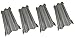Hongso SPH511 (4-pack) Stainless Steel Heat Plate, Heat Shield, Heat Tent Replacement for Charmglow 810-8500-S, 810-8530-F, 810-8530-S, 8108500S, 8108530F Gas Grill Models (17 9/16"x 6 5/16")