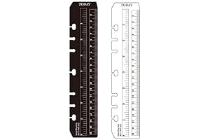 hwojjha Today Ruler Plastic Page Marker Pouch Pagefinder