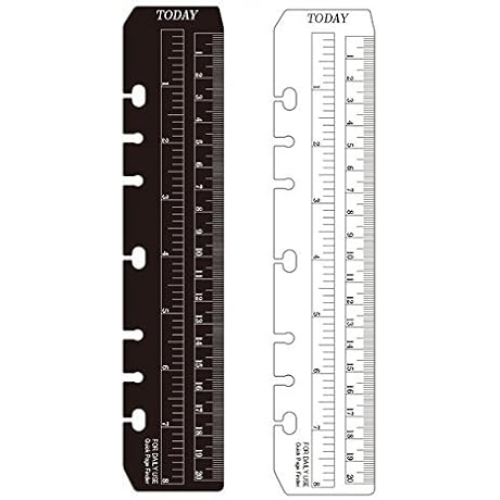 hwojjha Today Ruler Plastic Page Marker Pouch Pagefinder