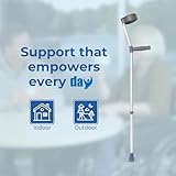 Days Ergonomic Handle Crutch, Double Adjustable, 660 - 940 mm (27 - 37 Inch) , Forearm Crutch Assistance , Lightweight Walking Aid (Eligible for VAT relief in the UK) - Image 6