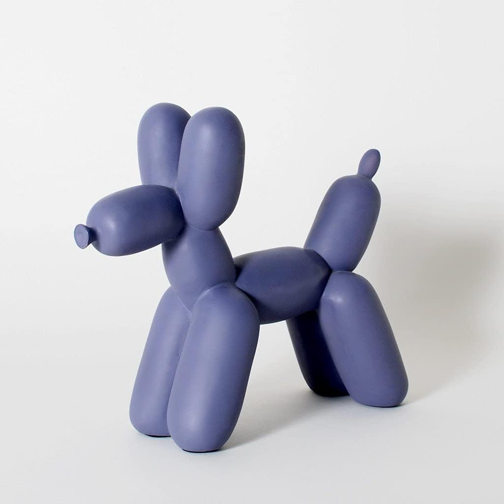 Firstofakind Balloon Dog Sculpture - Modern Decor Ceramic Dog Statues, Accents Dog Figurine Modern Sculpture - Shelf Decorations for Home Bedroom Living Room & Office Decor (Orange): Kitchen & Dining