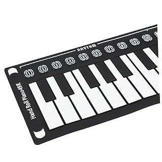 BESTonZON oud instrument portable clavier electronique clave clavier électronique mini-piano plier le piano clavier pliable clavier de piano de voyage pliable piano enroulable pliable abdos - Les Beatles, Paul McCartney, John Lennon, RIngo Starr, George Harrison BESTonZON oud instrument portable clavier electronique clave clavier électronique mini-piano plier le piano clavier pliable clavier de piano de voyage pliable piano enroulable pliable abdos – Image 2