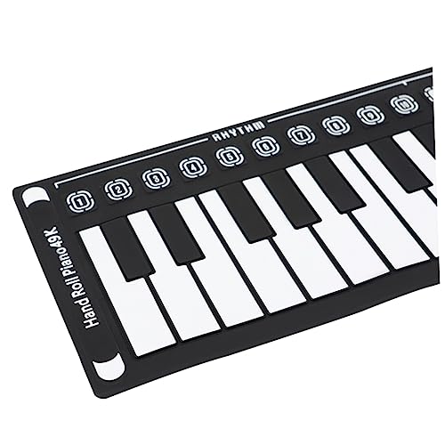 BESTonZON oud instrument portable clavier electronique clave clavier électronique mini-piano plier le piano clavier pliable clavier de piano de voyage pliable piano enroulable pliable abdos - Les Beatles, Paul McCartney, John Lennon, RIngo Starr, George Harrison BESTonZON oud instrument portable clavier electronique clave clavier électronique mini-piano plier le piano clavier pliable clavier de piano de voyage pliable piano enroulable pliable abdos – Image 3