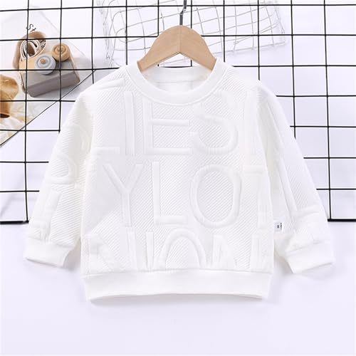 Little Boys Girls Crewneck Sweatshirt Long Sleeve Letter Embroidery Tops Pullover For Kids Girls Clothes Youth2