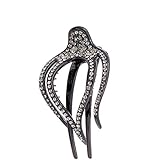 Maße: 9 x 5,5 cm A&A Hair Beauty Haarschmuck Haarklammer Haarklemme Haarspange Standardklammer Klammer Spange Hair Dutt Frisur Frisurhilfe Hair Jewelry Strass