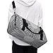 Grey And White Fashion Daisies Gym Bag Travel Duffel Bags for Men Women Large Weekender Bags Carry On Overnight Duffle Bag with Shoe Compartment for Workout