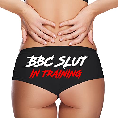 Sexy Girl Rock BBC Slut In Training Panties - Naughty Gift for Hotwives Black