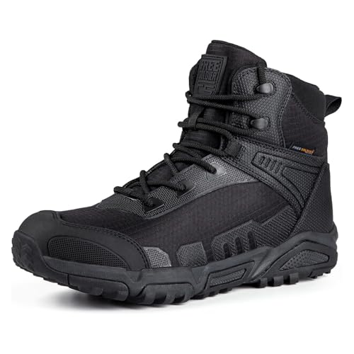 Image of FREE SOLDIER Men's Waterproof Tactical Work Boots Lightweight Comfortable Combat Hiking Boots