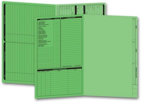 Legal Size Real Estate Listing Folder Left Panel - 50 folders